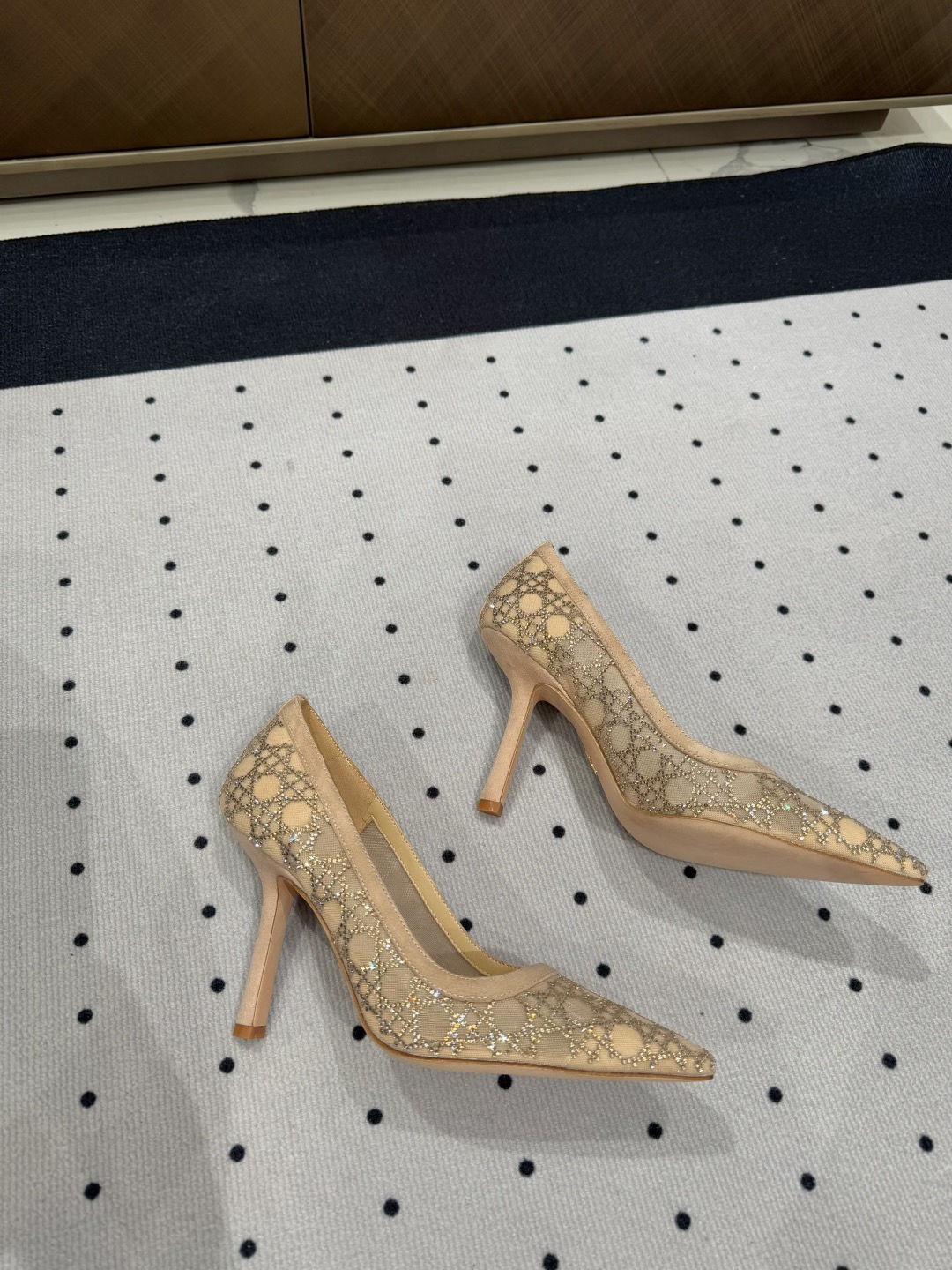 Dior early spring new diamond studded high heels
