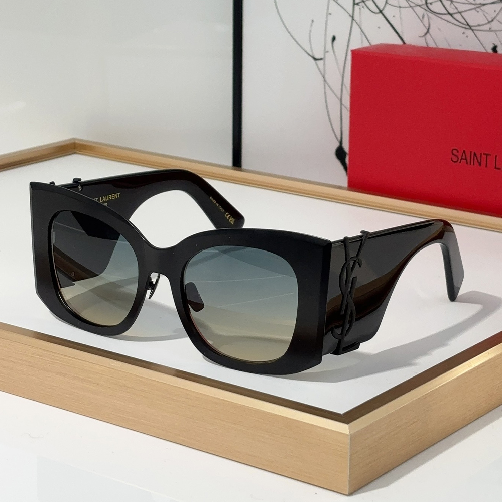 Saint Laurent YSL Logo Embellished Sunglasses Top Quality