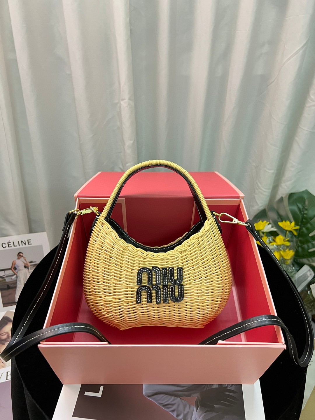 Miumiu wander bamboo underarm bag