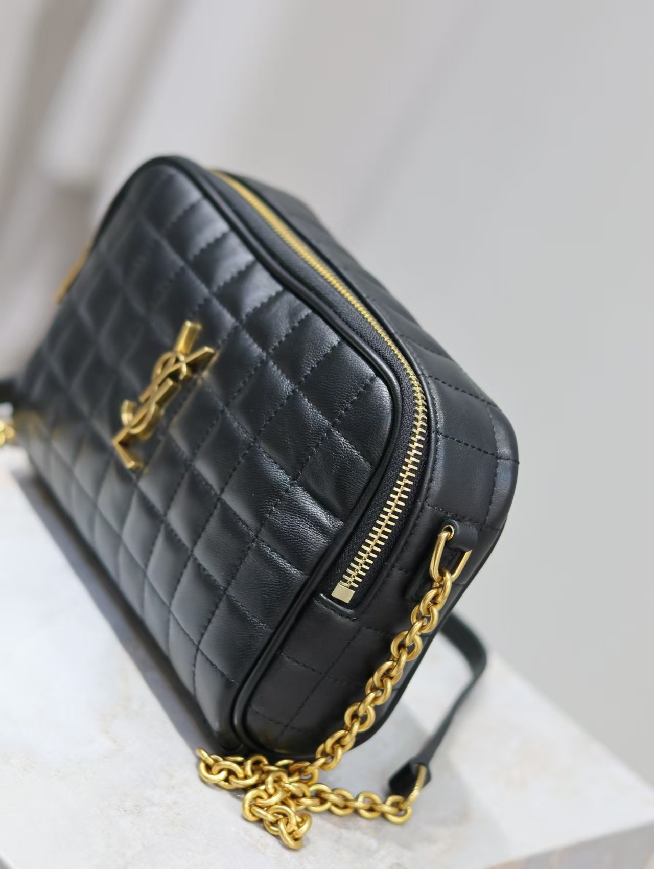 Saint Laurent YSL Leather camera bag