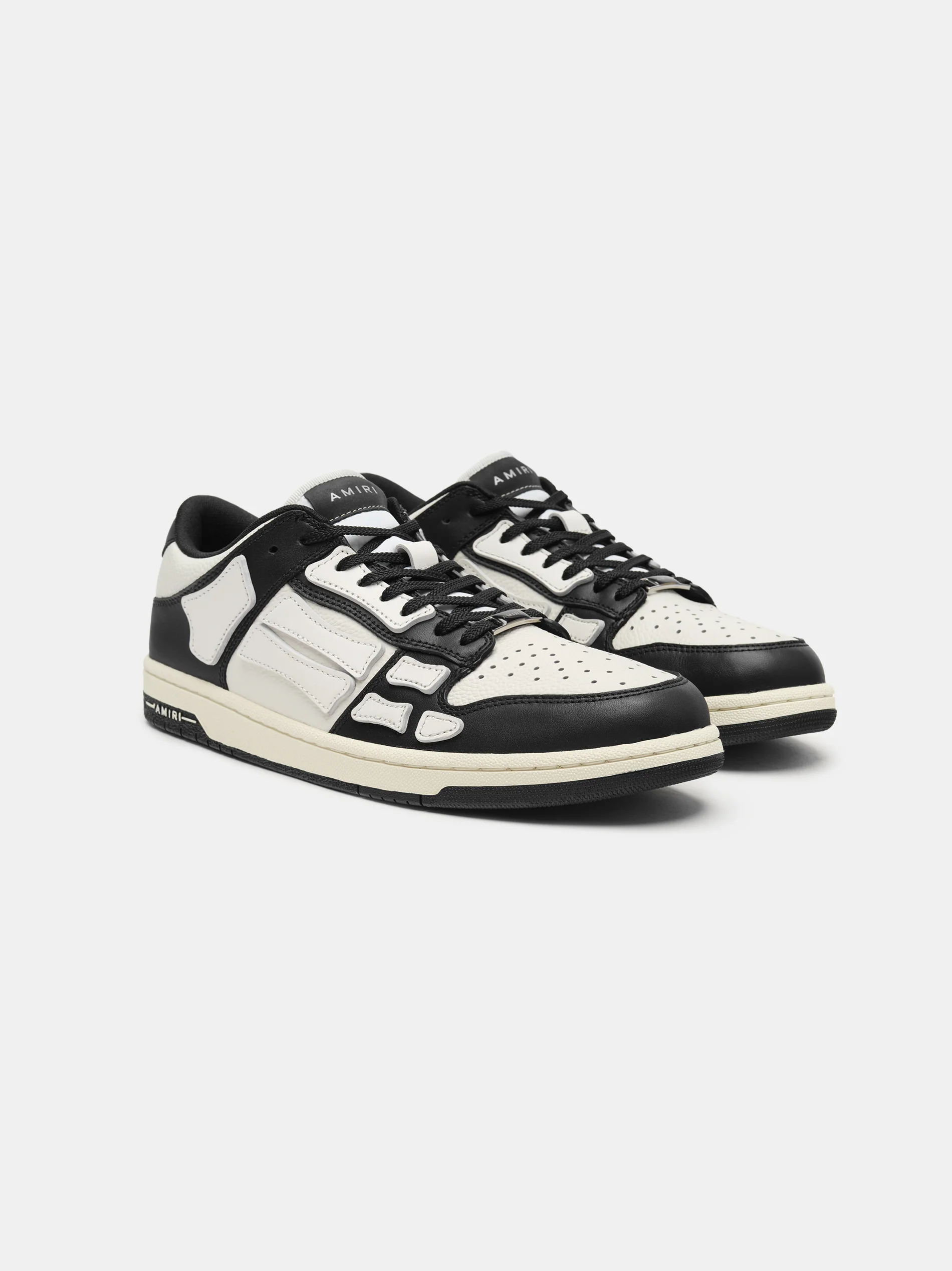 AMIRI SKEL-TOP LOW - BLACK/WHITE
