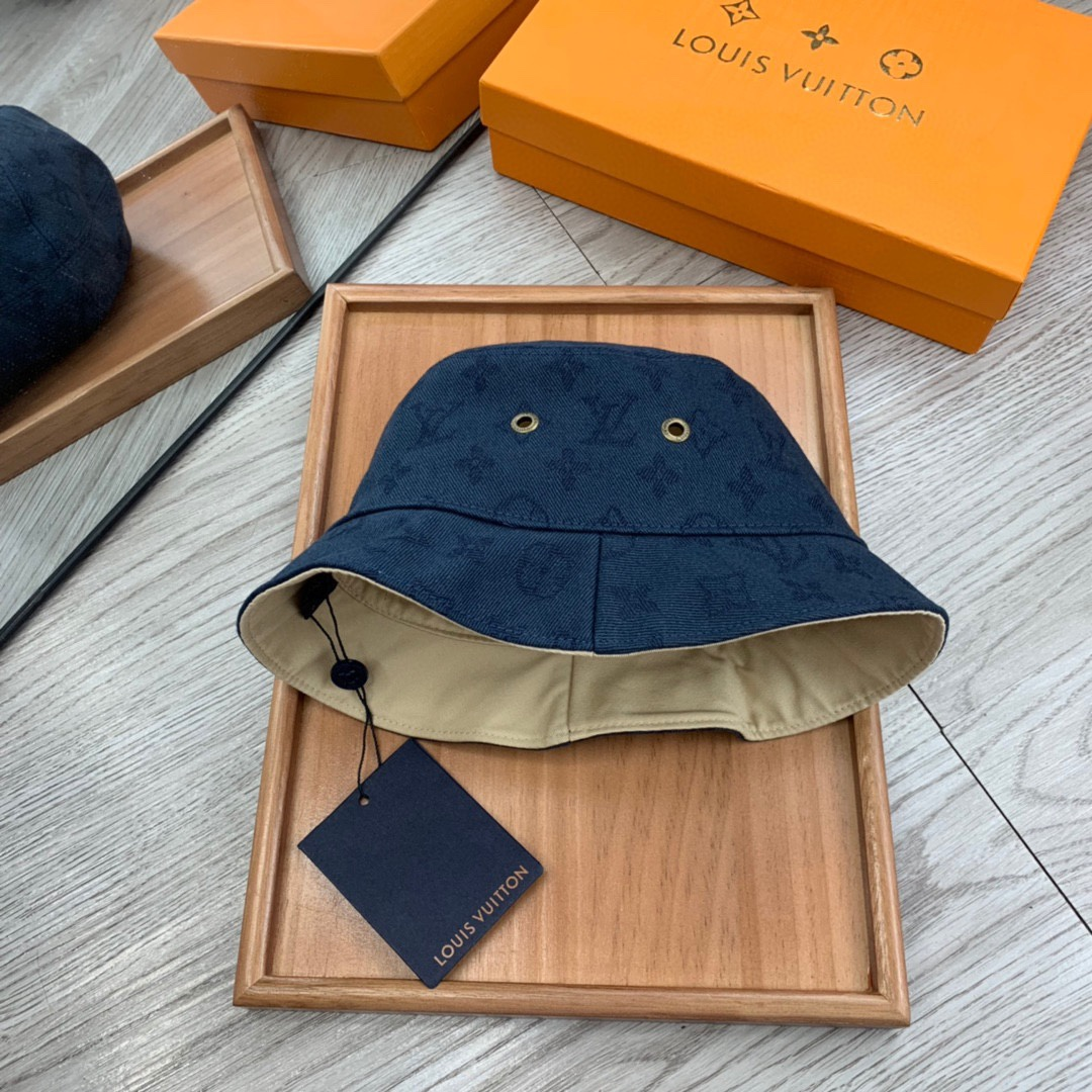 Louis Vuitton LV Reversible Cotton Printed Fisherman's Hat Sunhat
