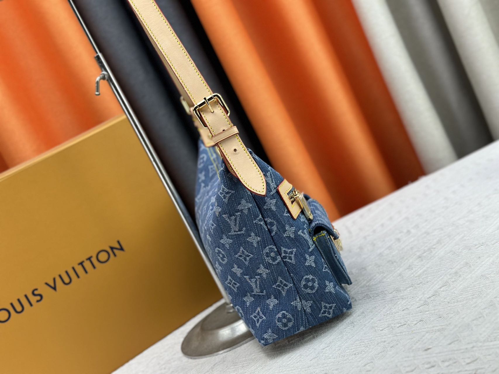 Louis Vuitton M44464 M44450 new denim handbags