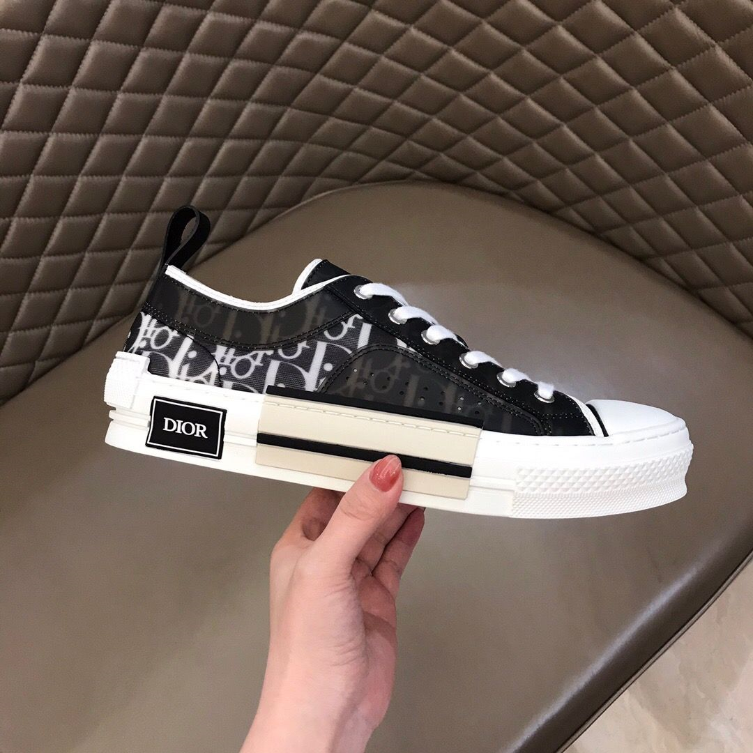 Dior B23 2022 New Style Low Top Logo Oblique Canvas 01