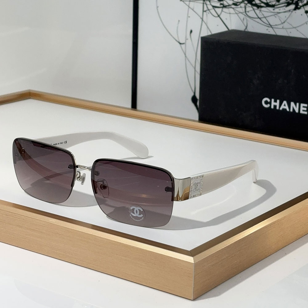 Chanel  Half frame Sunglasses Top quality