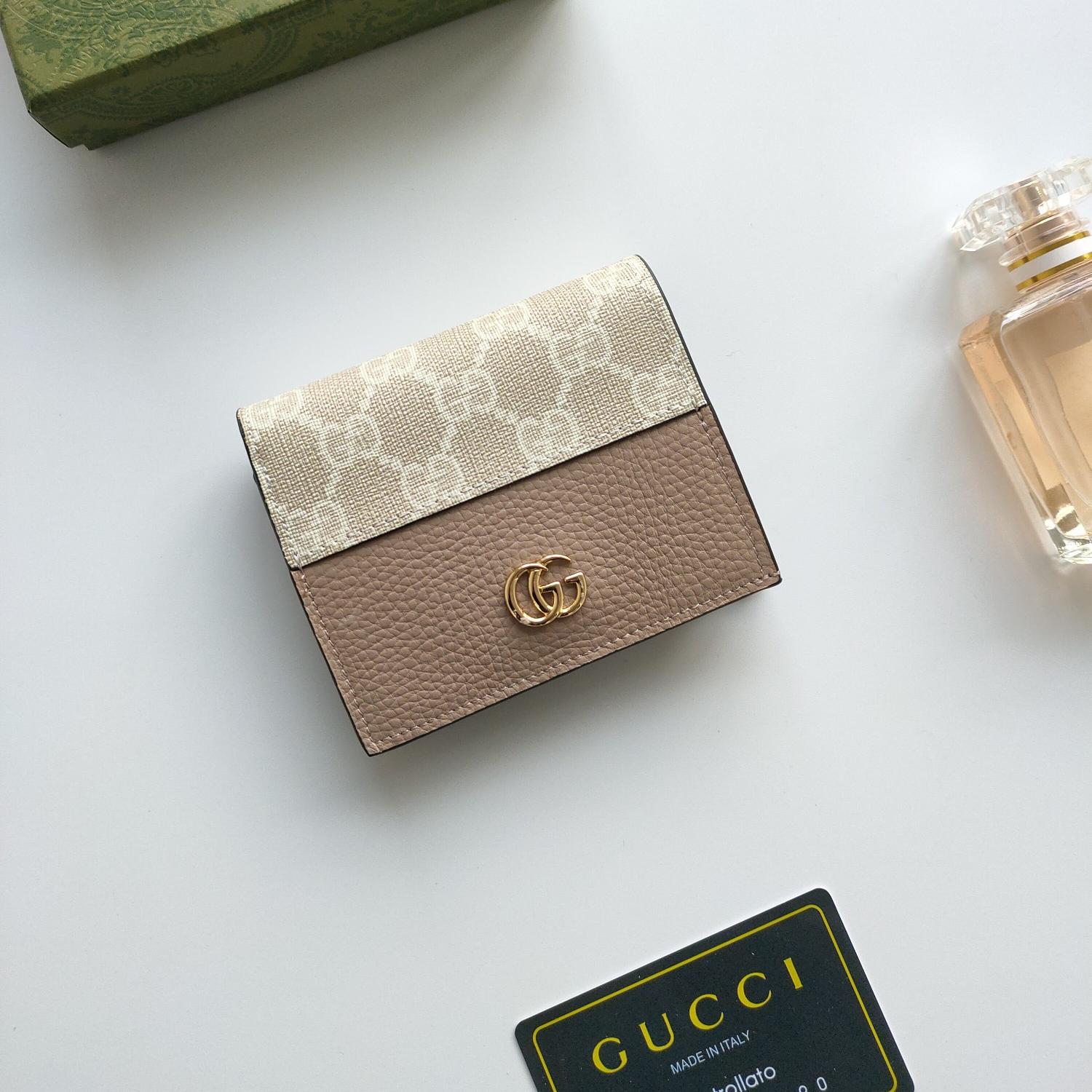 Gucci Unisex GG Marmont Card Case Wallet