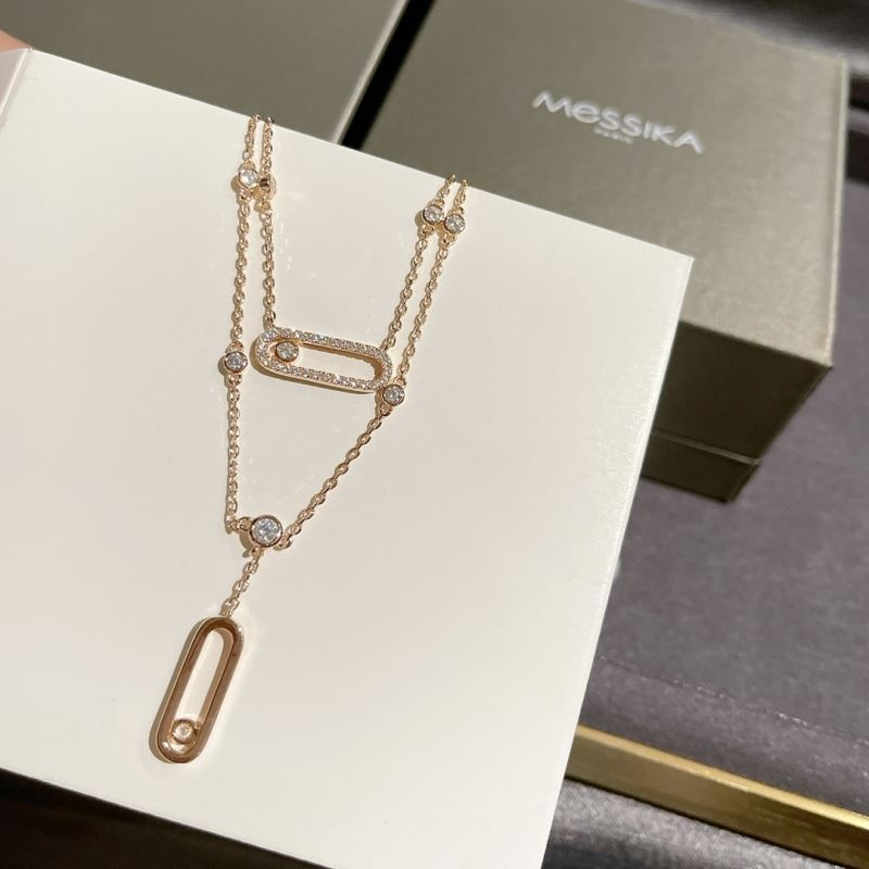 Messika Diamond-Encrusted Necklaces Jewelry