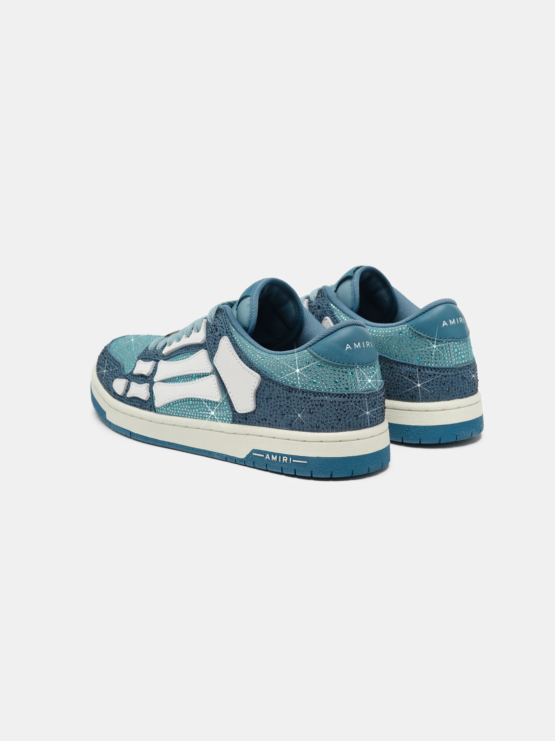 AMIRI CRYSTAL SKEL-TOP LOW - Blue