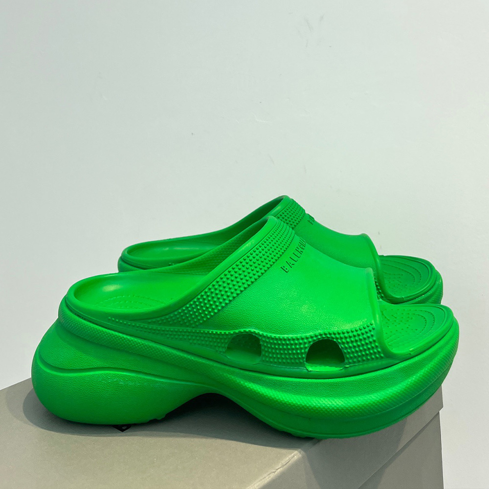 Balenciaga Pool Crocs Rubber Platform Slippers Slide Sandal