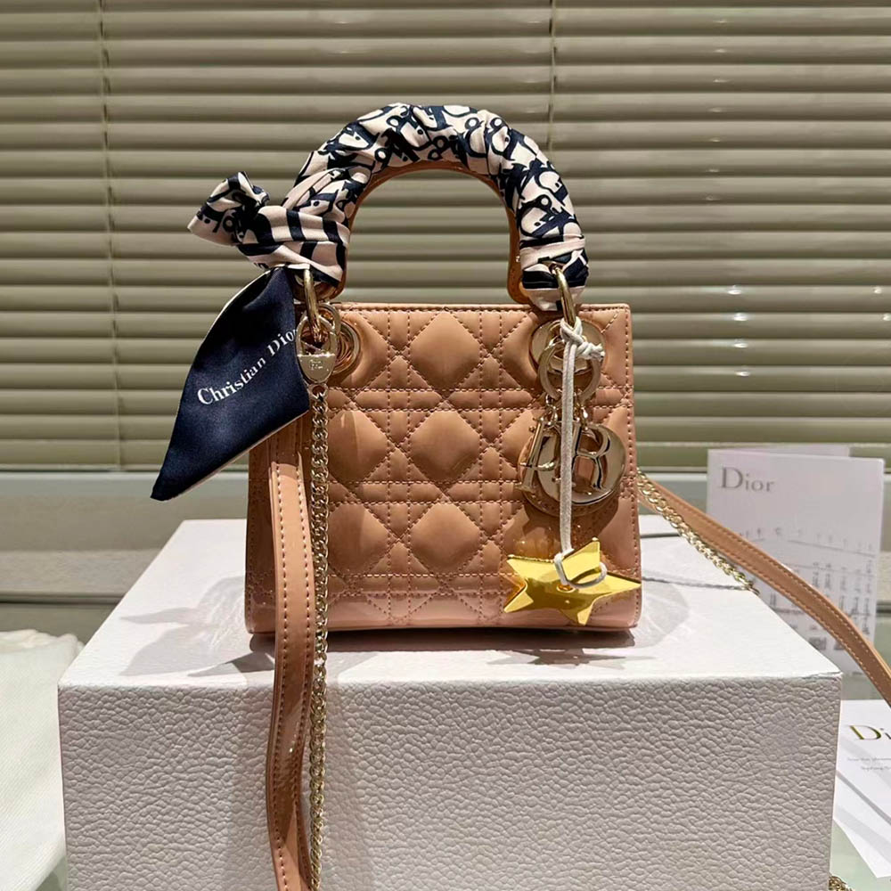Dior Mini Lady Bag - Lacquered Calfskin