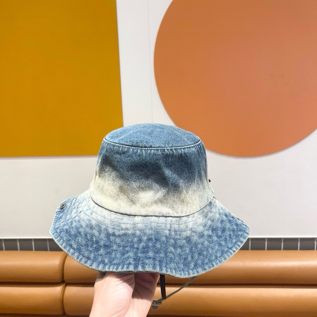 Chanel Tie Dye Old Cowboy Fisherman Hat Sunhat
