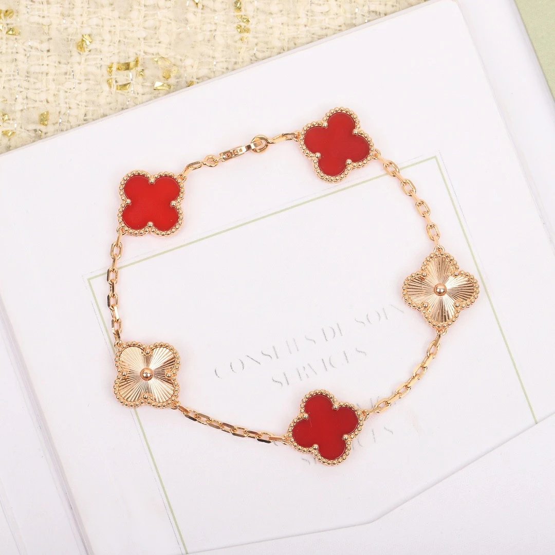 Van Cleef&Arpels VCA alhambra Bracelet Carnelian Jewelry
