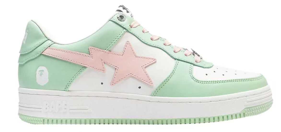 Bapesta Low Pastel-Rich Pack - Mint Green