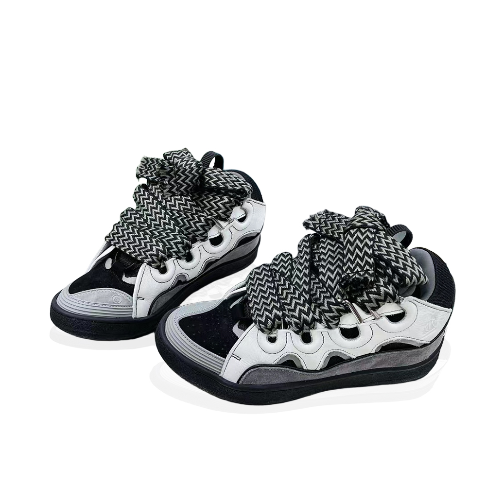 Lanvin LEATHER CURB SNEAKERS
