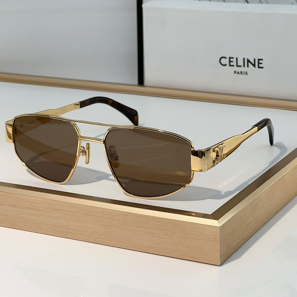 Celine  Metal logo Pattern  sunglasses Top quality