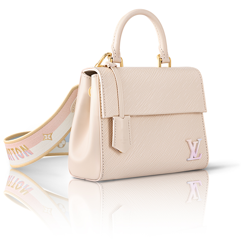 Louis Vuitton LV Cluny Grained Leather Shoulder Handbag
