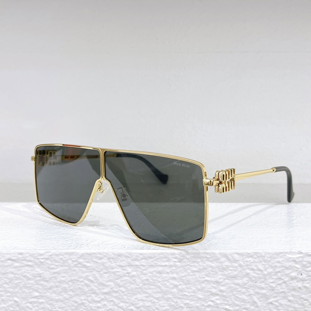 MIU MIU Thin Metal Mirror legs Sunglasses Top quality