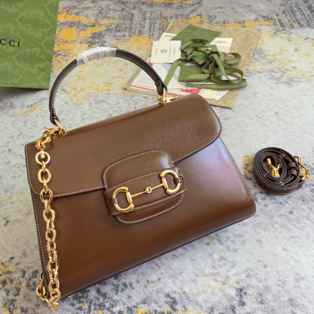 Gucci new hand-held crossbody saddle bag