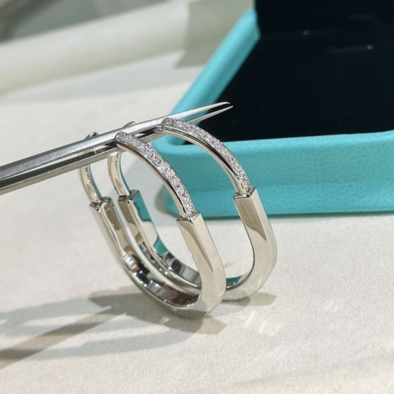 Tiffany U-Shaped Diamond Earrings Jewelry