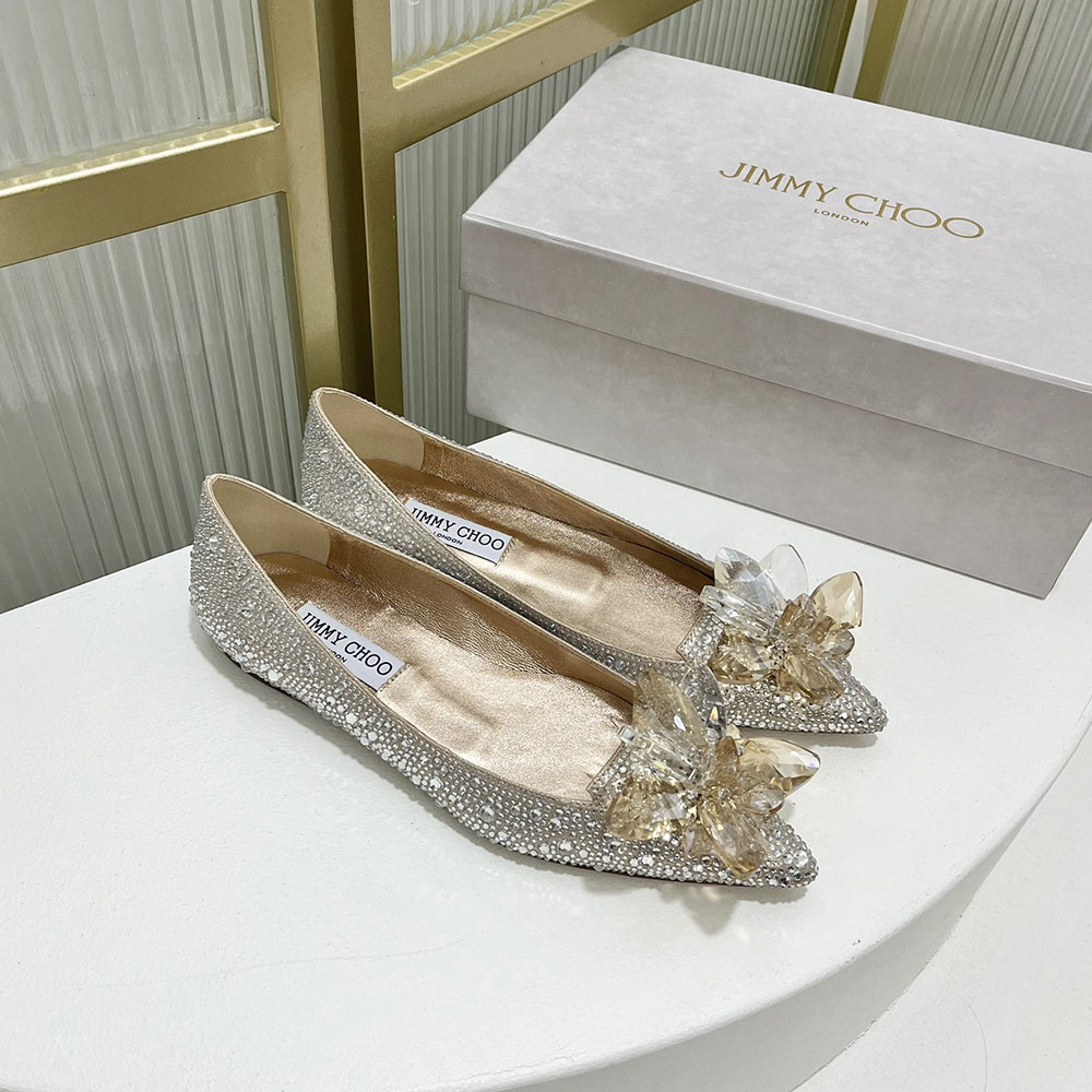 Jimmy Choo Allure Crystal Point Slide Sandal