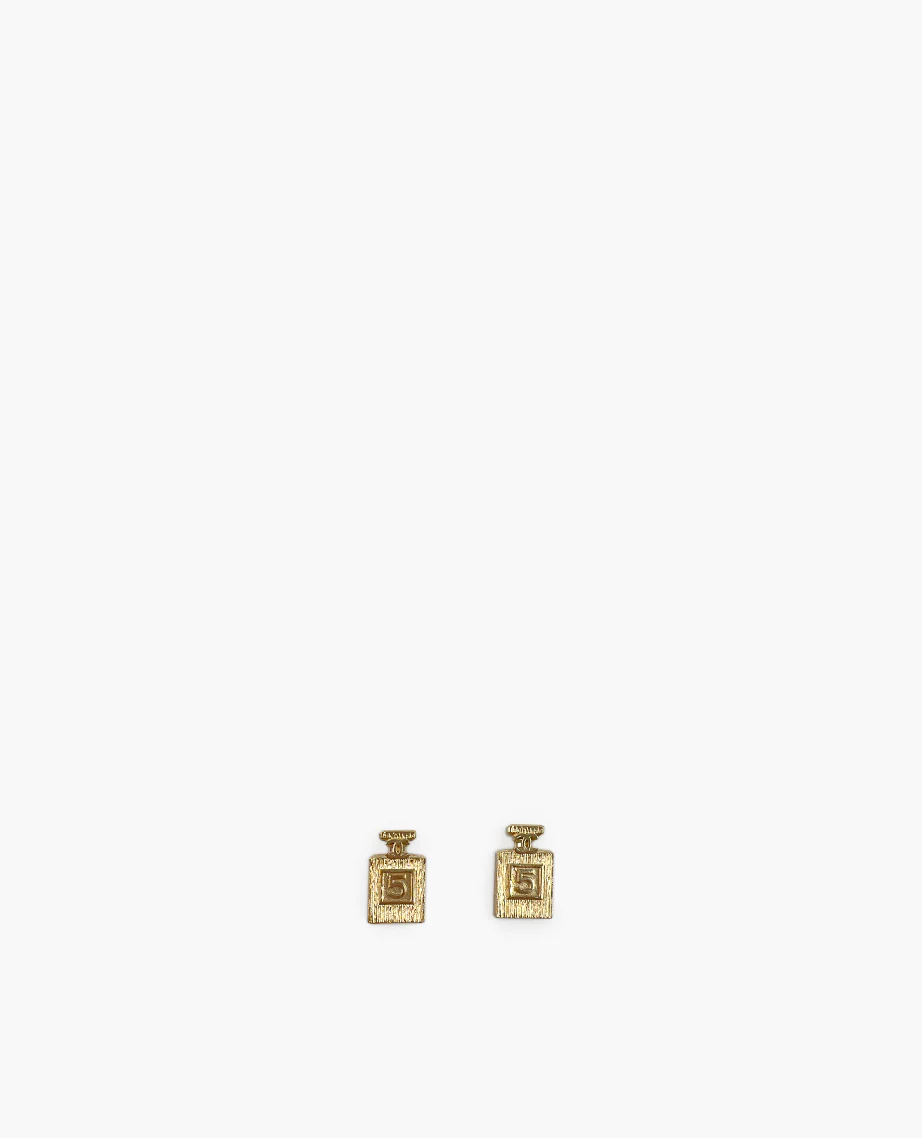 Chanel Bottle N°5 Champagne Earrings