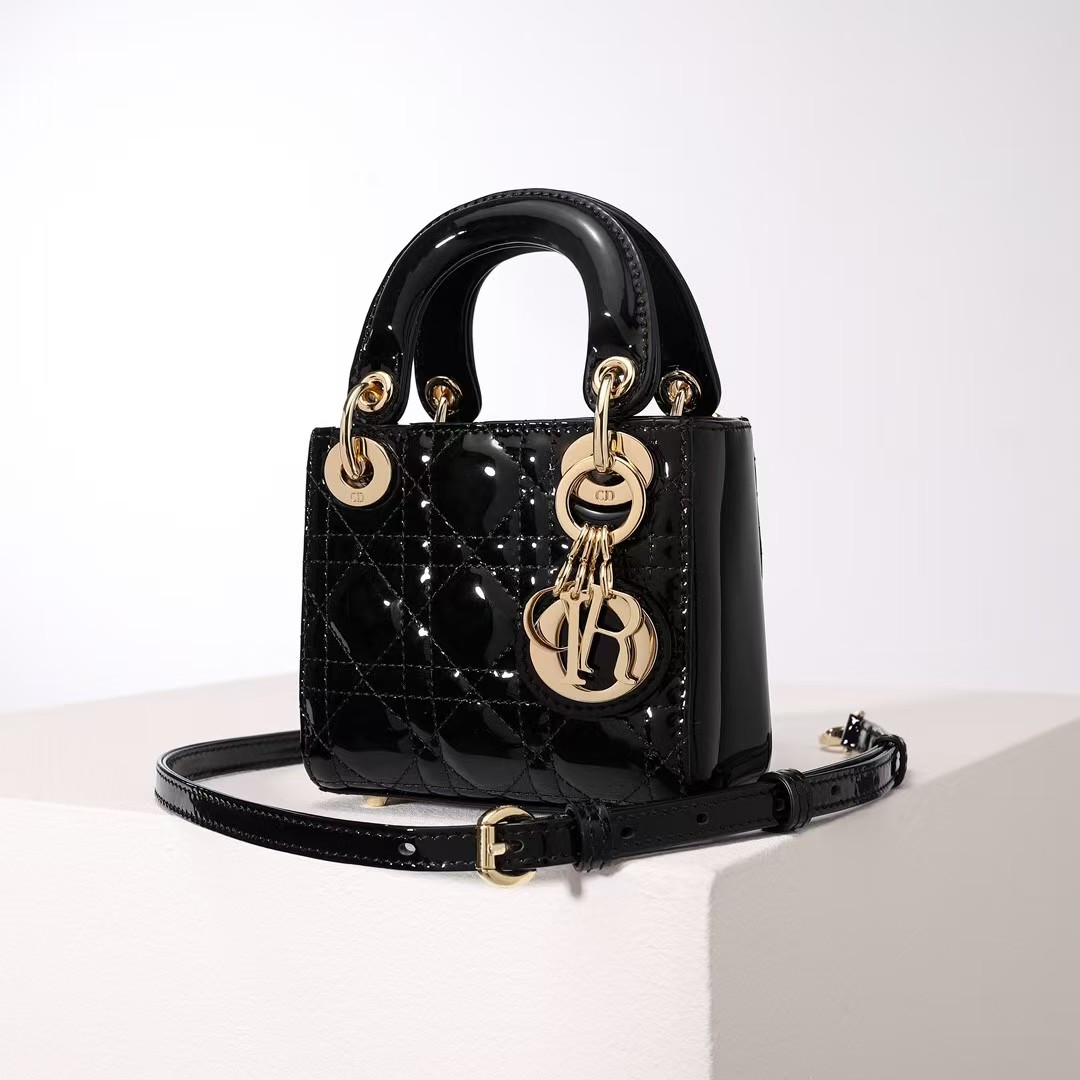 Dior Mini Lady Bag - Lacquered Calfskin