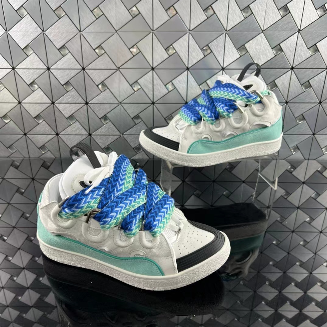 Lanvin LEATHER CURB SNEAKERS