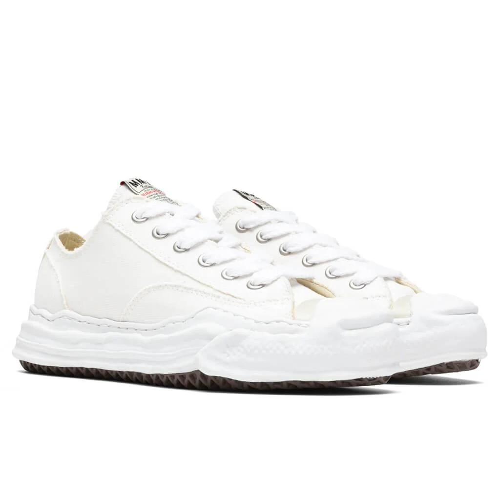 MIHARA YASUHIRO Hank Low OG Sole Toe Cap Canvas Sneaker - White