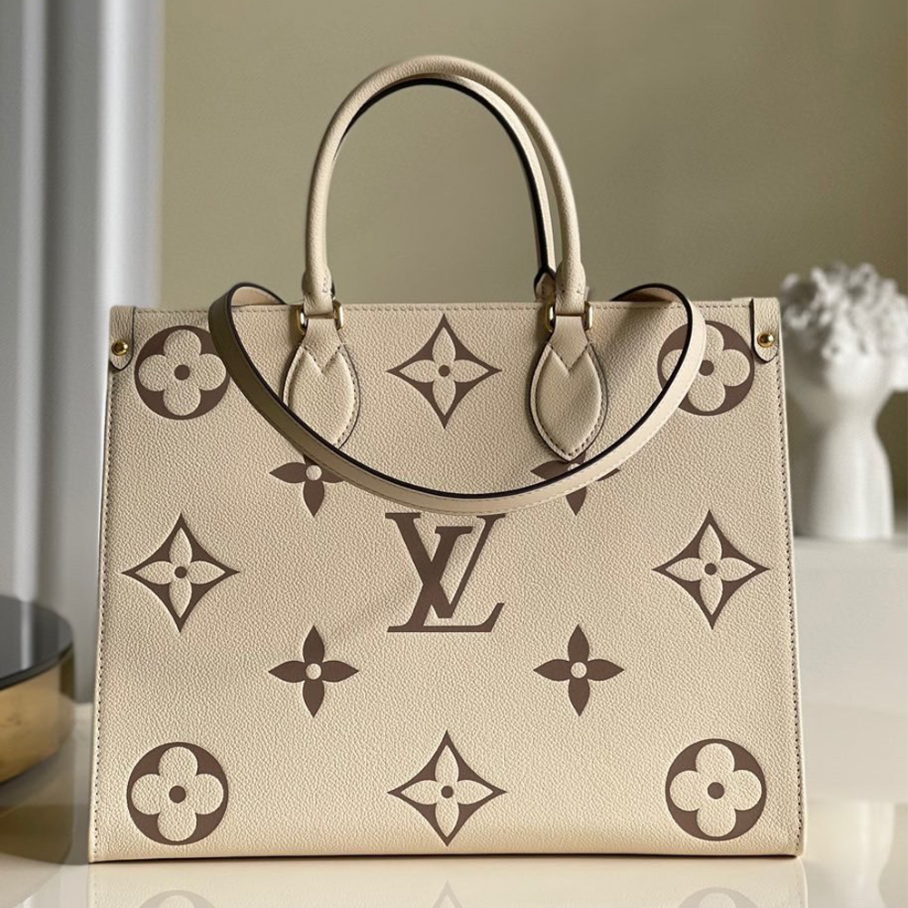 Louis Vuitton White Empreinte Onthego MM M45495