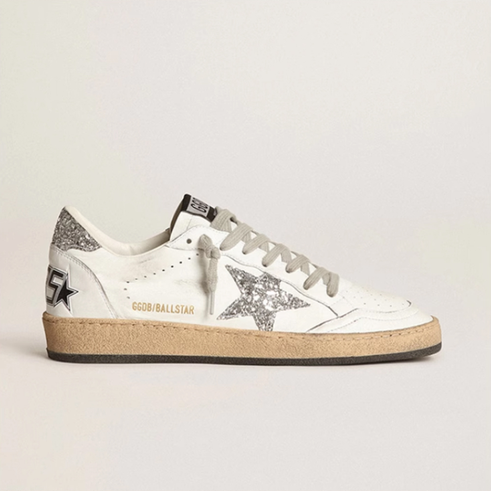 Golden Goose Ball Star Leather round-soled platform sneakers
