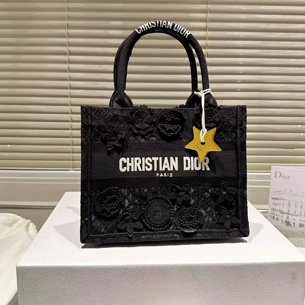 Dior Book Tote D-Lace Macrame