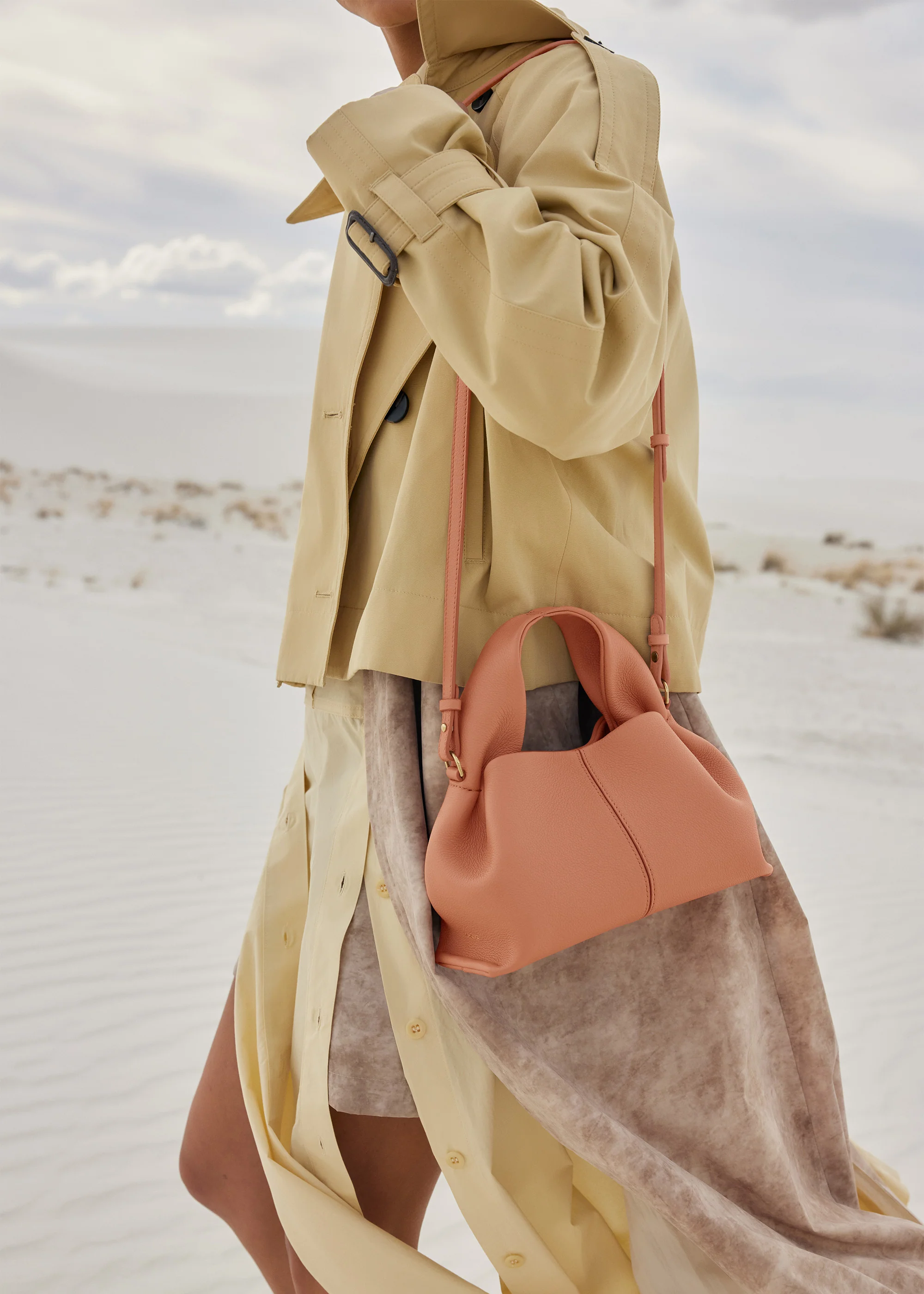 Polène Numéro Neuf Mini - Textured Peach