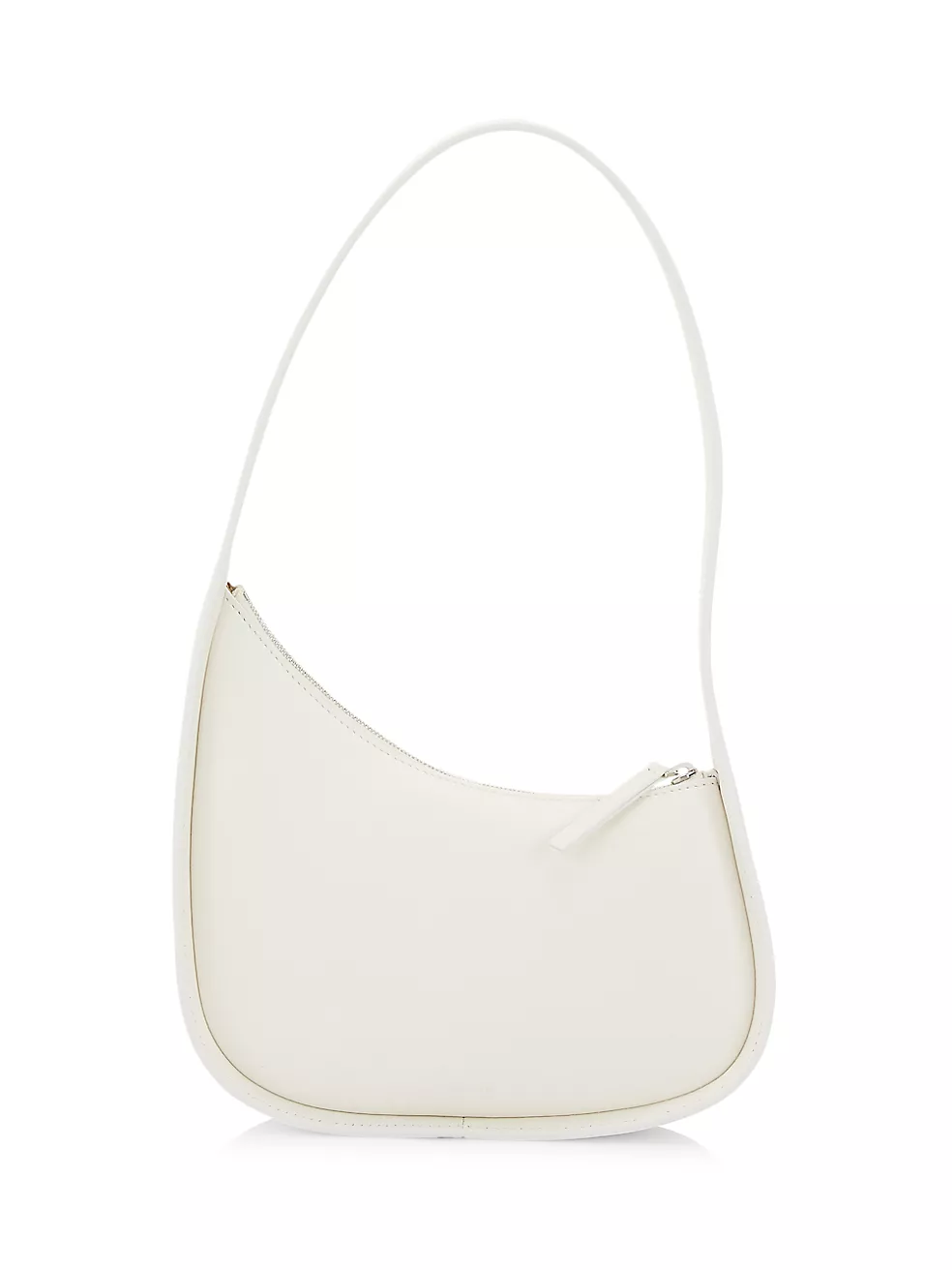 The Row  Half Moon Leather Shoulder Bag
