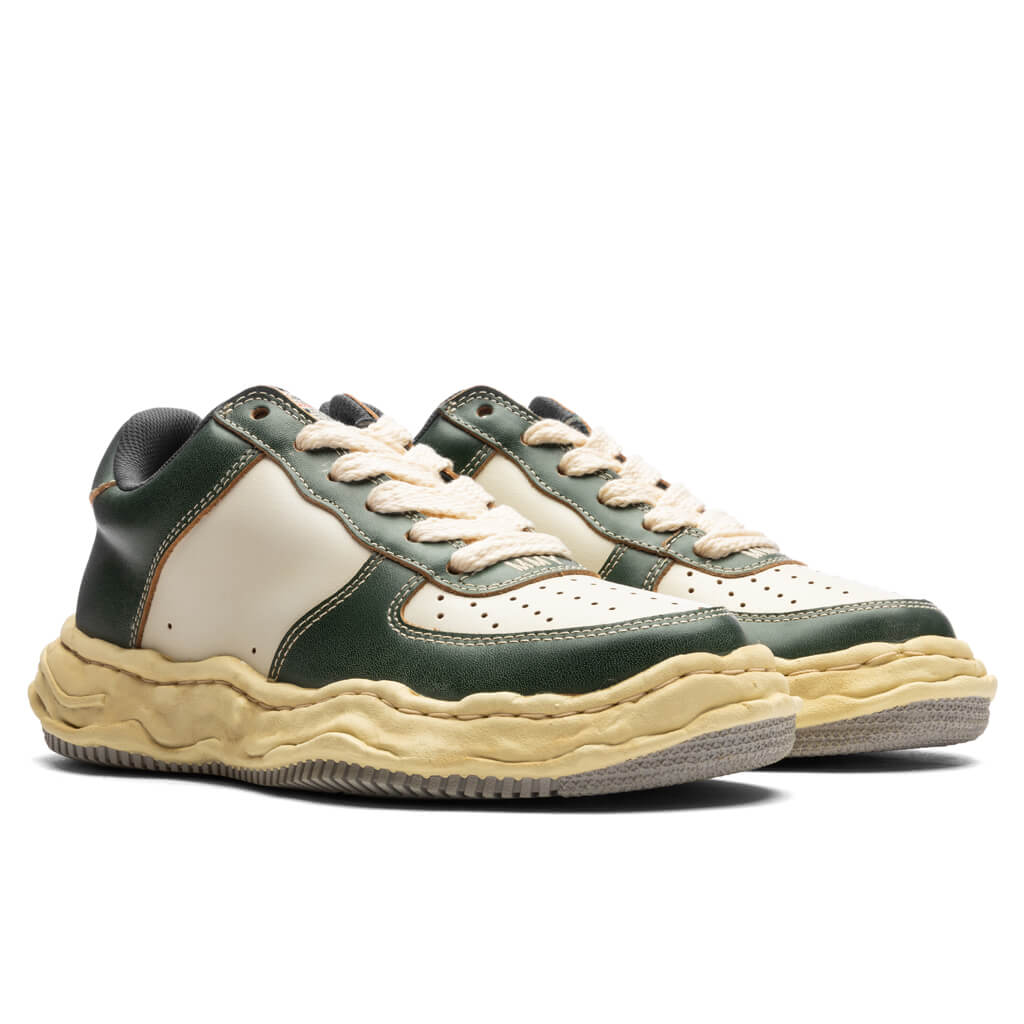 MIHARA YASUHIRO Wayne Low Vintage Leather - Green/White