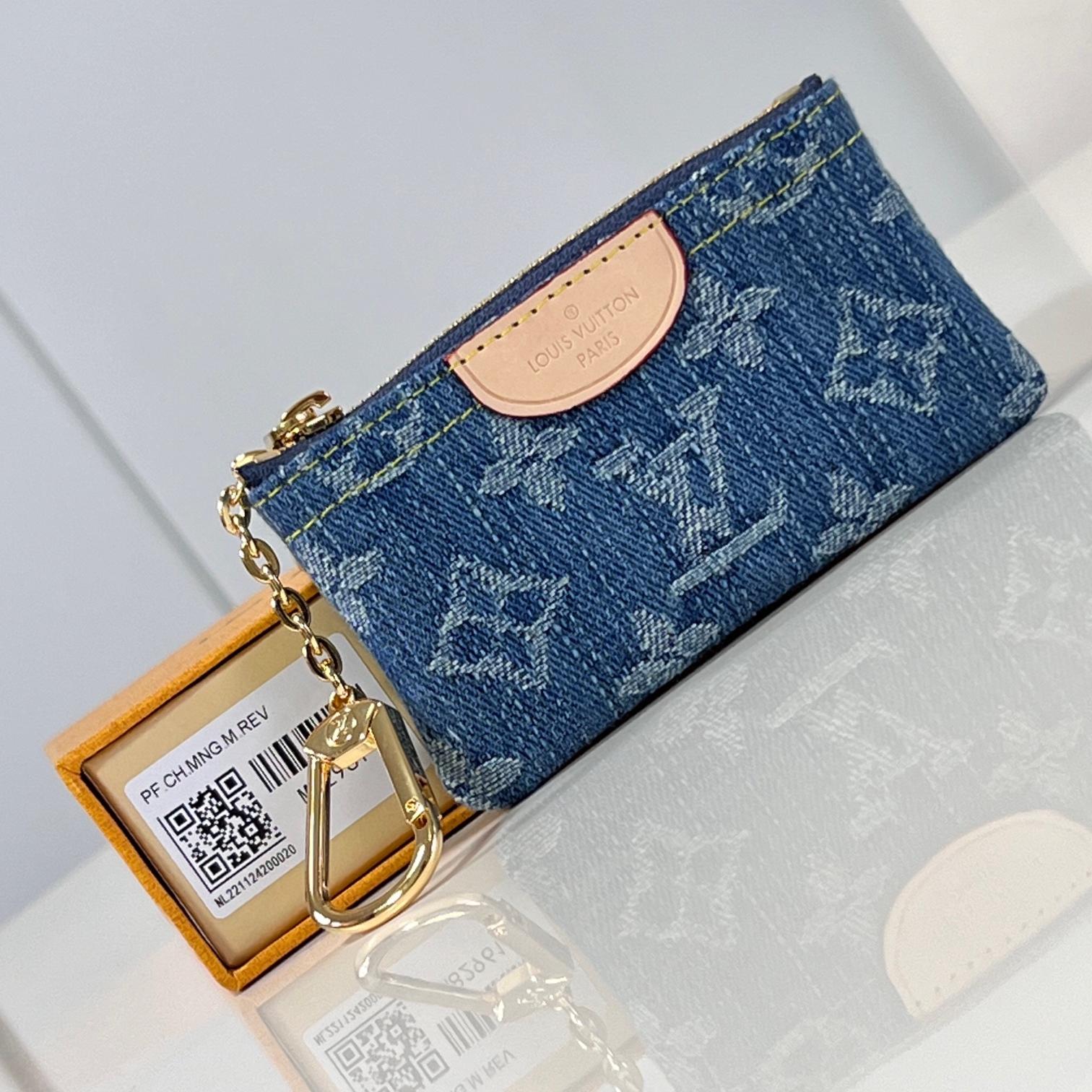 Louis Vuitton LV Denim Coin Wallet M82961 Top quality