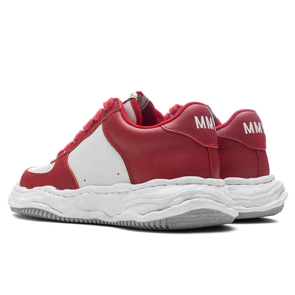 MIHARA YASUHIRO Wayne Low OG Sole Leather Sneaker - Red/White