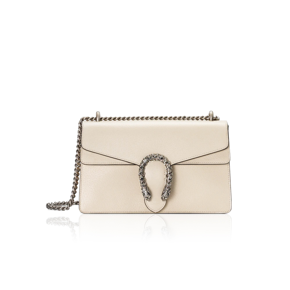 Gucci DIONYSUS White Leather Small Shoulder Bag