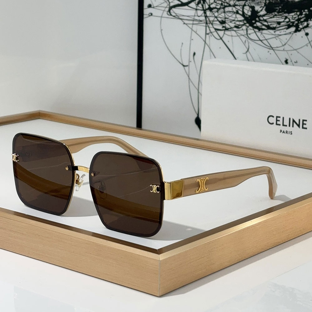 Celine Recycle Metal frame sunglasses Top quality