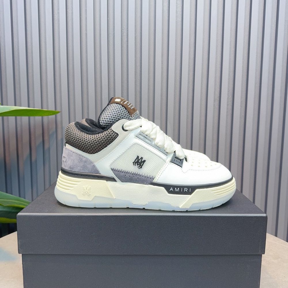 Amiri MA-1 Leather Low Top Fashion Boardshorts Sneakers Shoes