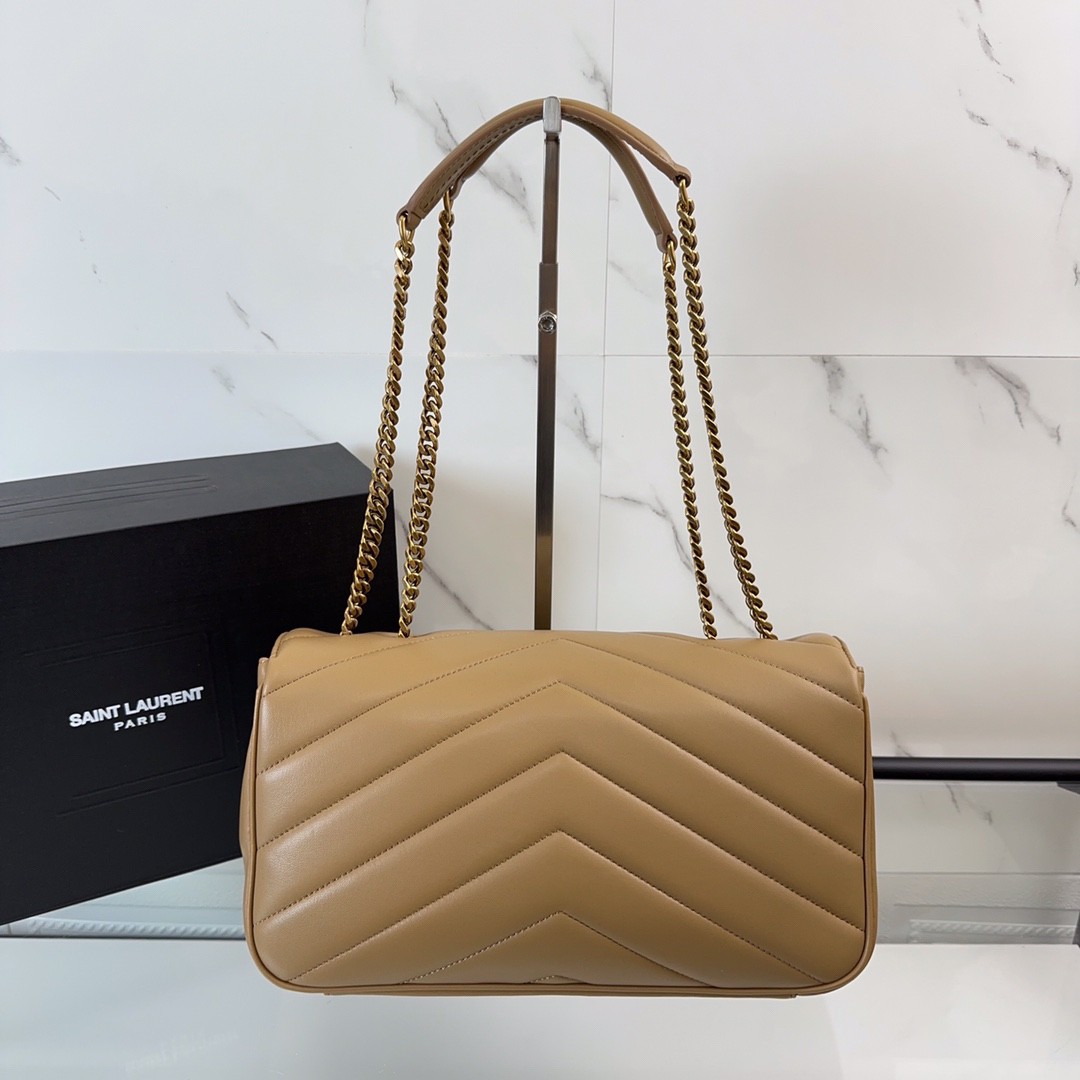 SAINT LAURENT YSL LOULOU medium bag in quilted lambskin
