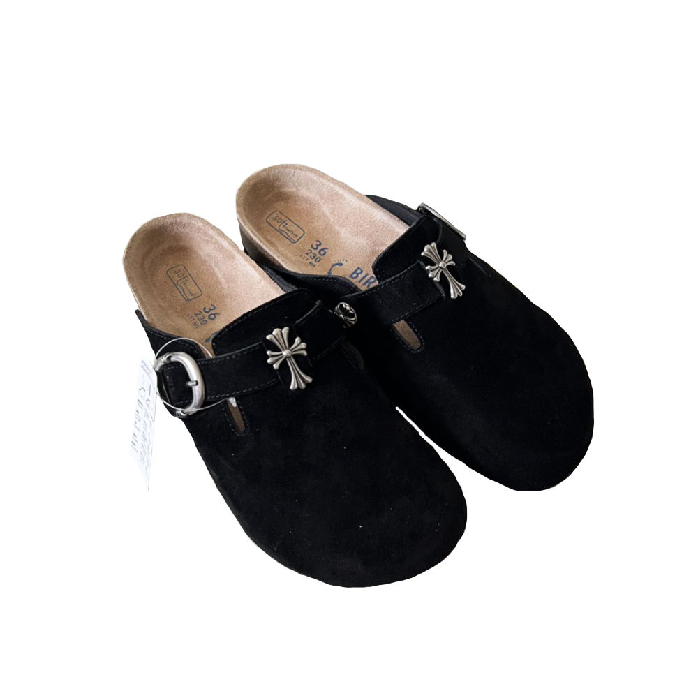 Brickenstock Chrome Hearts co-branded slippers