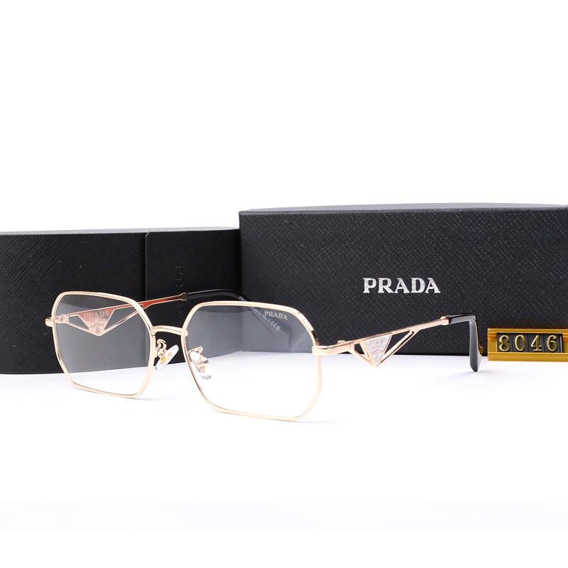 Prada logo square frame sunglasses
