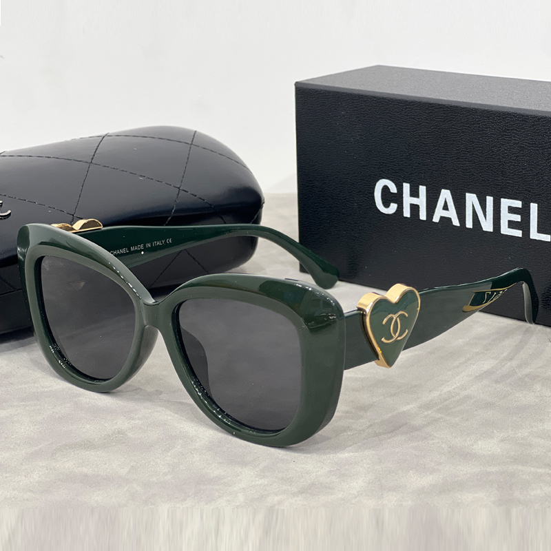 Chanel heart logo sunglasses