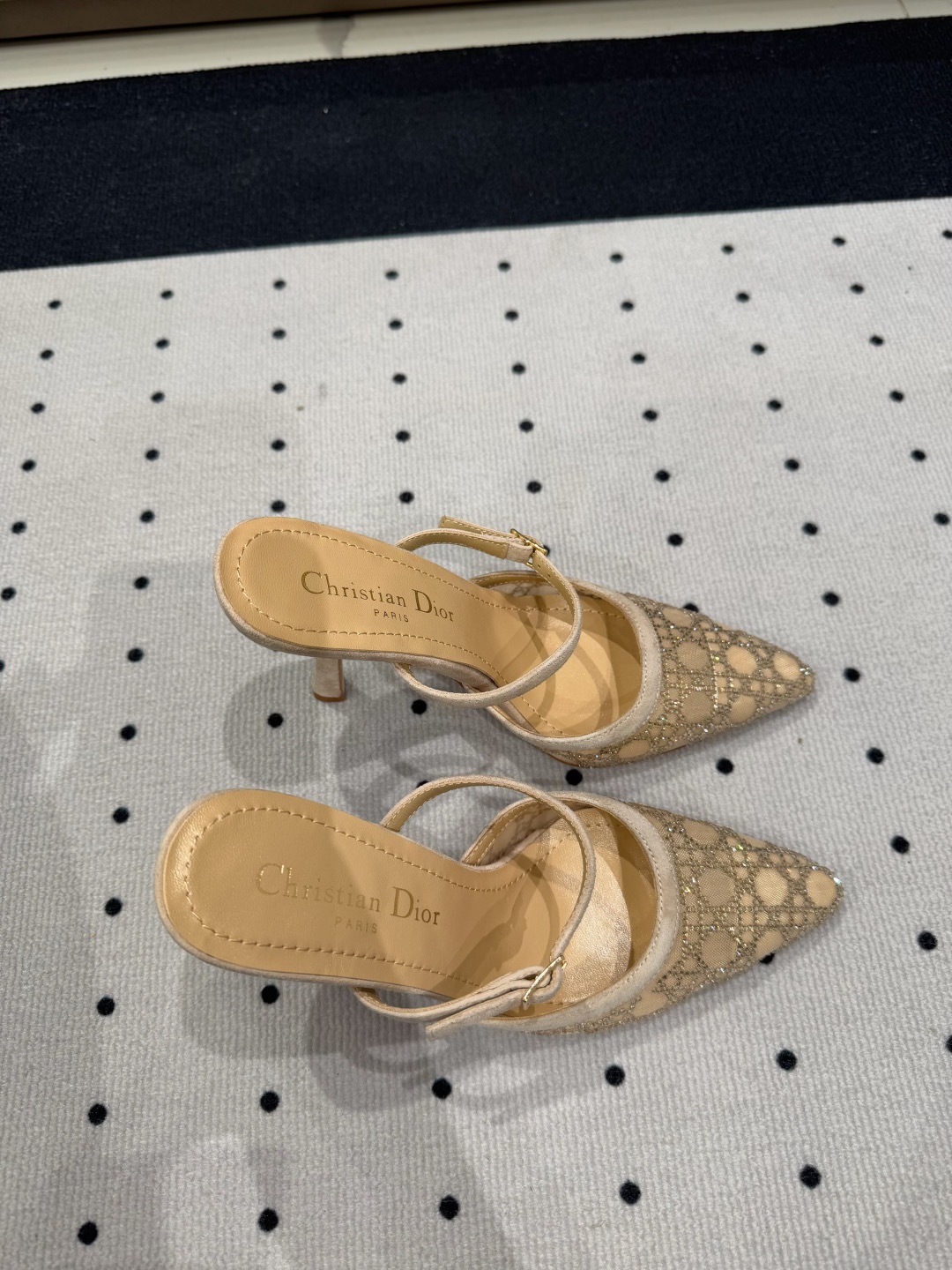 Dior early spring new diamond studded high heels