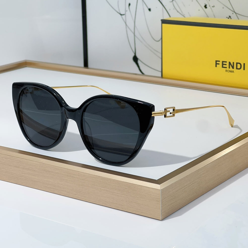 Fendi Slim Metal Mirror legs Sunglasses Top quality