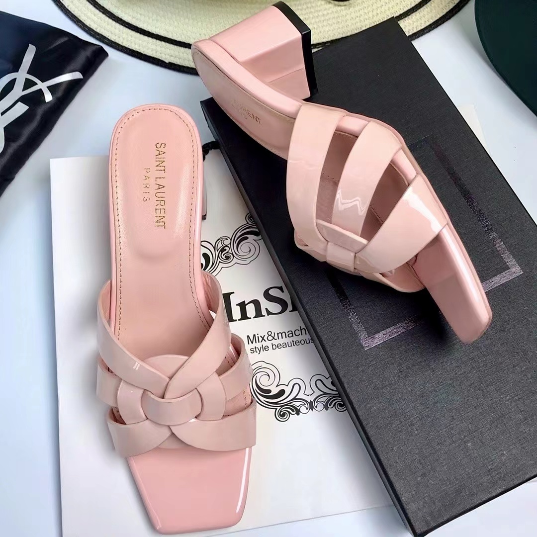 YSL Saint Laurent Nu Pieds Thick Heeled Shoes