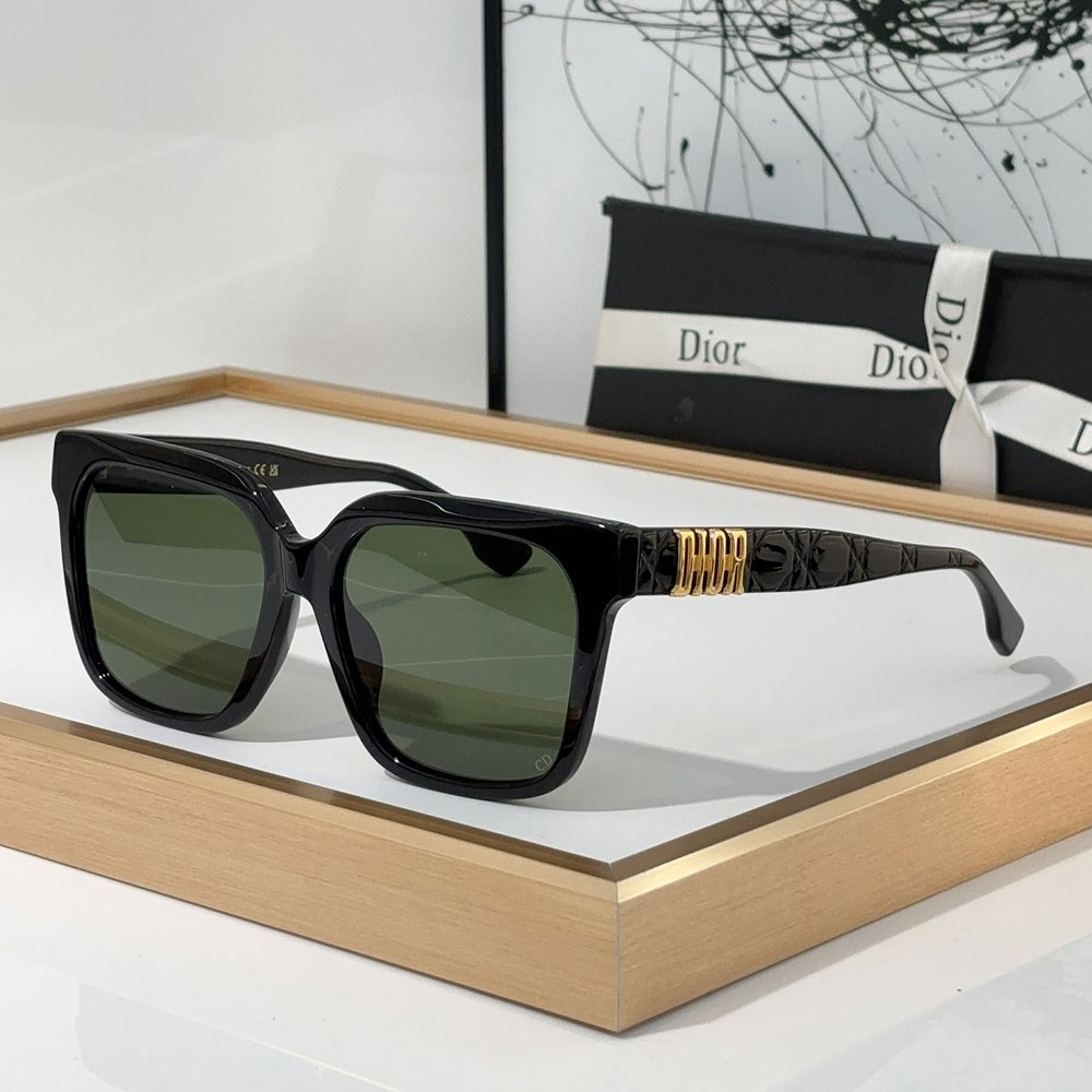 Dior Mirror Leg Stereoscopic Logo sunglasses Top quality