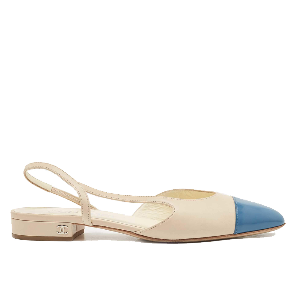 Chanel Slingbacks Low Heel Sandals (Replica)