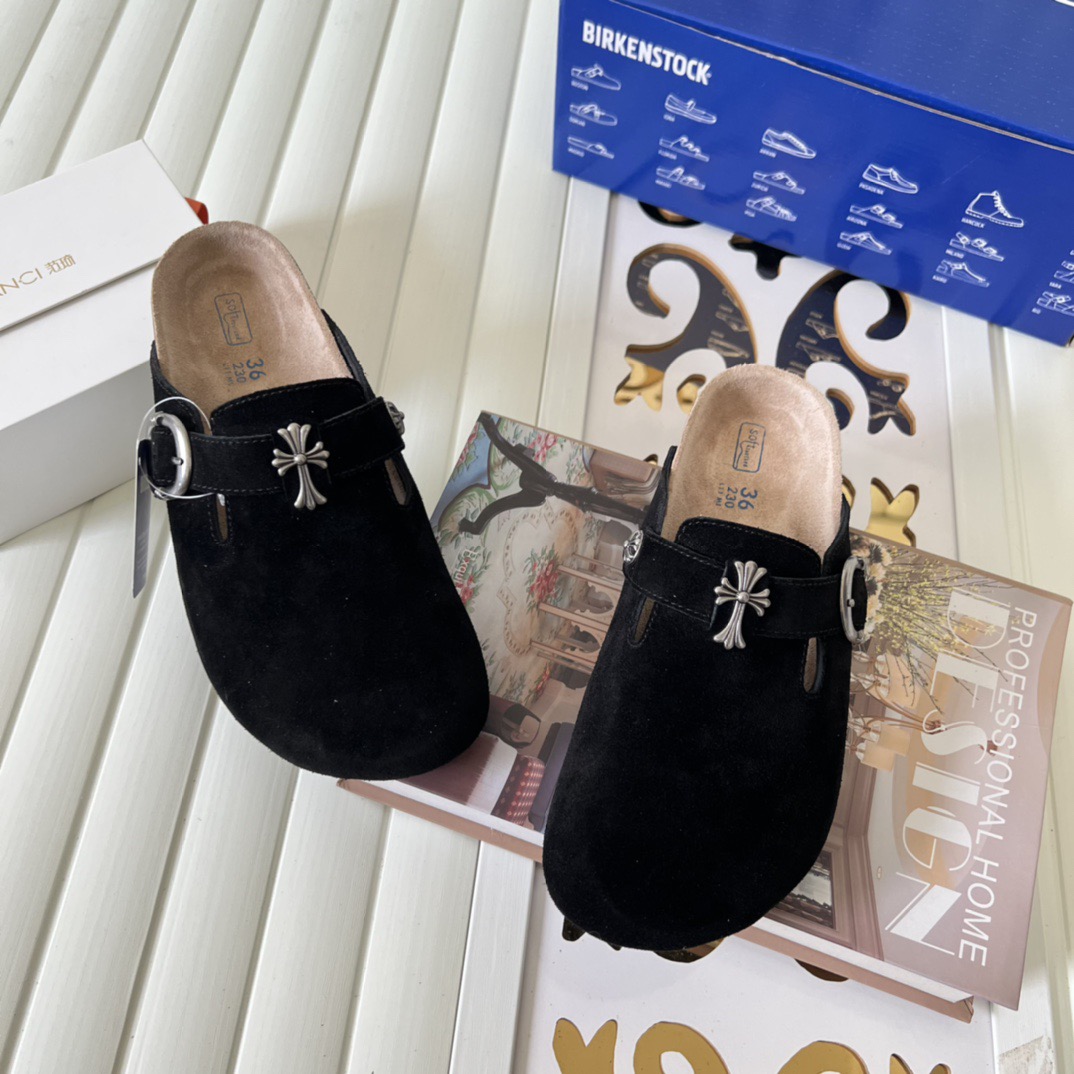 Brickenstock Chrome Hearts co-branded slippers