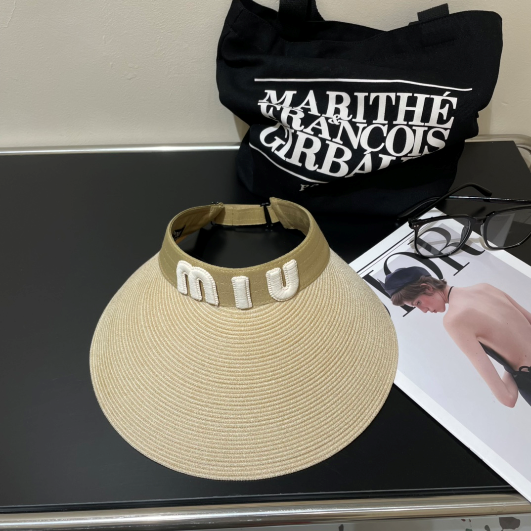 Miu Miu Empty Top Sun Hat  Sunhat